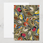 Cartes Pour Fêtes Annuelles jardin d'hiver (Devant / Derrière)