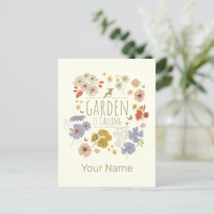 Cartes Pour Fêtes Annuelles Jardin Fleurs botaniques pour jardiner maman et pa