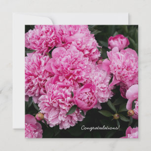 Cartes Pour Fêtes Annuelles Jardin Floral de Peintures de Peonies Roses Luxuri