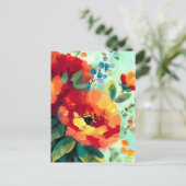 Cartes Pour Fêtes Annuelles Jardin floral flamboyant (Debout devant)