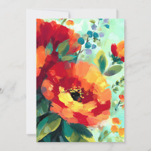 Cartes Pour Fêtes Annuelles Jardin floral flamboyant