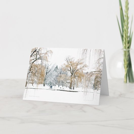 Cartes Pour Fêtes Annuelles Jardin public de Boston (Devant)