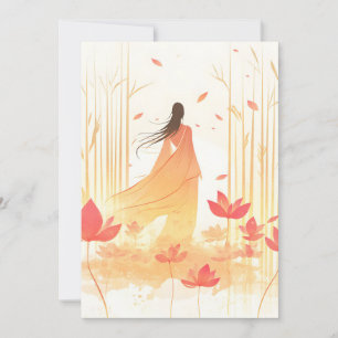 Cartes Pour Fêtes Annuelles Jardin Serene Blossom Lotus
