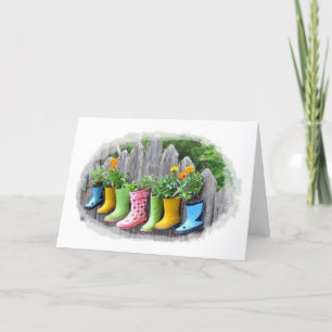 CARTES POUR FÊTES ANNUELLES JARDIN SPRINGTIME JOIY ET SOUHAITS PÂQUES