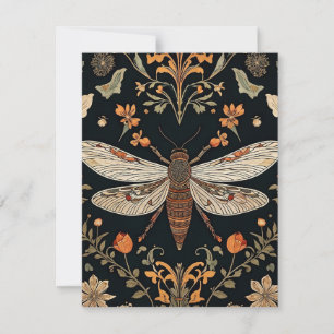 Cartes Pour Fêtes Annuelles Jardin vintage de lucioles