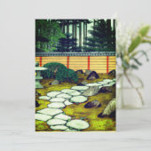 Cartes Pour Fêtes Annuelles Jardin Zen (Debout devant)