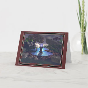 Cartes Pour Fêtes Annuelles Jardin zen (vierge à l'intérieur)