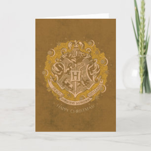 Cartes Pour Fêtes Annuelles Jaune HOGWARTS™ Crest Wreath