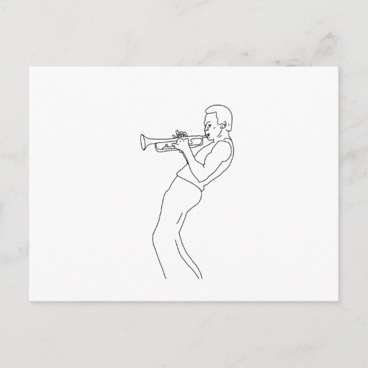 Cartes Pour Fêtes Annuelles Jazz (Devant)