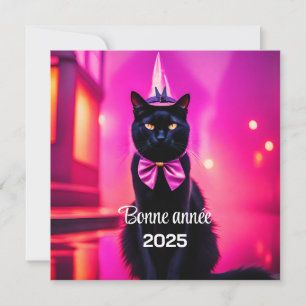 Cartes Pour Fêtes Annuelles Jazzy Kitty - Bonne année