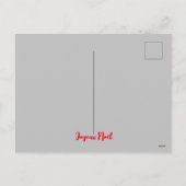 Cartes Pour Fêtes Annuelles Jazzy Kitty en chandail rouge - Noel (Dos)