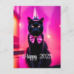 Cartes Pour Fêtes Annuelles Jazzy Kitty - Heureux 2024