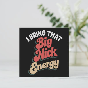 Cartes Pour Fêtes Annuelles Je apporte cette énergie de gros Nick Santa Xmas F