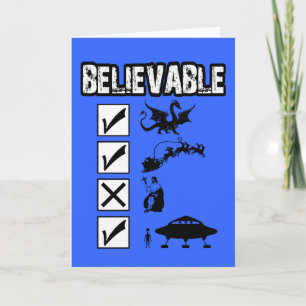 Cartes Pour Fêtes Annuelles Je crois en Père Noël