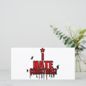 Cartes Pour Fêtes Annuelles Je déteste Noël (Debout devant)