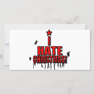 Cartes Pour Fêtes Annuelles Je déteste Noël