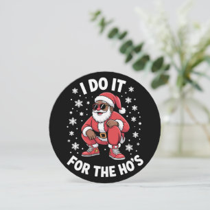 Cartes Pour Fêtes Annuelles Je le fais pour les Hos African Santa American Xma