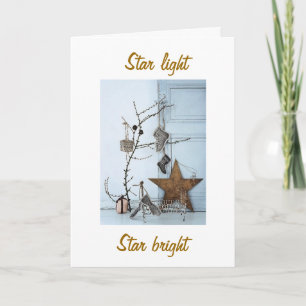 CARTES POUR FÊTES ANNUELLES JE PENSE À VOUS QUAND JE VERRAI LES ÉTOILES CE SOI
