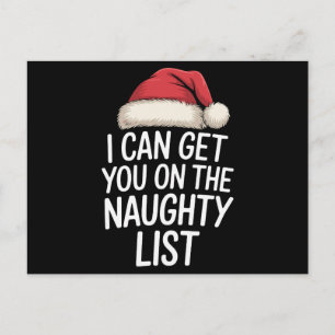 Cartes Pour Fêtes Annuelles Je peux vous mettre sur la liste des vilains Noël