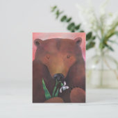 Cartes Pour Fêtes Annuelles Je Sens Le Printemps (Debout devant)