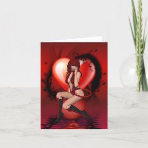 Cartes Pour Fêtes Annuelles Je serai tes valentines dit la femme diable.
