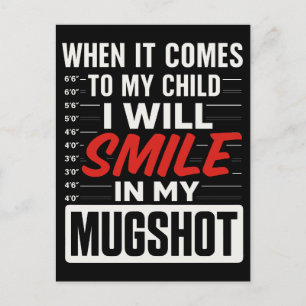 Cartes Pour Fêtes Annuelles Je sourirai dans mon mugshot