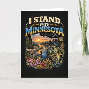 Cartes Pour Fêtes Annuelles Je suis avec Minnesota