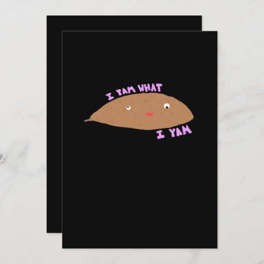 Cartes Pour Fêtes Annuelles Je suis ce que je suis Classique Branché (Devant / Derrière)