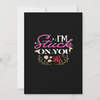 Cartes Pour Fêtes Annuelles Je Suis Collé À Toi Joyeuse Saint-Valentin Sincère