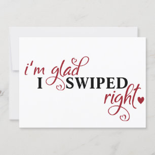 Cartes Pour Fêtes Annuelles "Je suis content que j'ai fait le bon pas" Dating