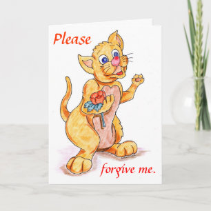 Cartes Pour Fêtes Annuelles Je suis désolé