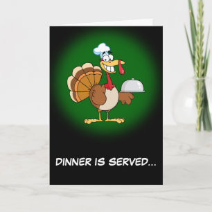 Cartes Pour Fêtes Annuelles Je suis dîner tout préparé de thanksgiving