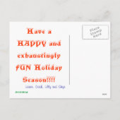 CARTES POUR FÊTES ANNUELLES JE SUIS JUSTE UN PEU FATIGUÉ ! , (Dos)