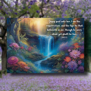 Cartes Pour Fêtes Annuelles Je Suis La Résurrection Et La Forêt De Vie Pâques