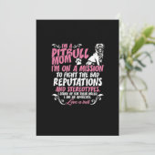 Cartes Pour Fêtes Annuelles Je suis Pitbull Maman (Debout devant)