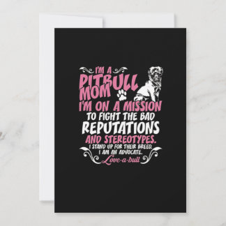 Cartes Pour Fêtes Annuelles Je suis Pitbull Maman