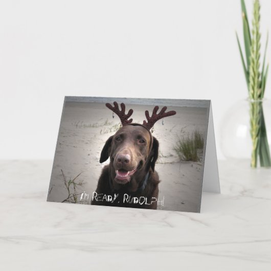 Cartes Pour Fêtes Annuelles Je suis prêt (Devant)