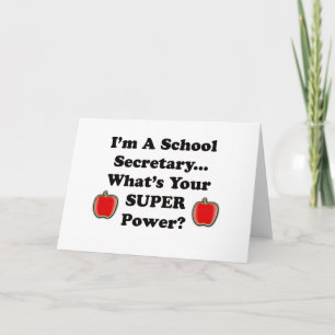 Cartes Pour Fêtes Annuelles Je suis secrétaire scolaire