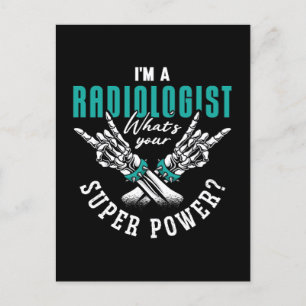 Cartes Pour Fêtes Annuelles Je suis un super pouvoir de radiologue Radiologie