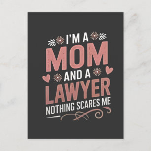 Cartes Pour Fêtes Annuelles Je suis une maman et un avocat Rien ne me fait peu