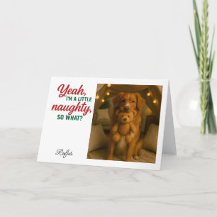 Cartes Pour Fêtes Annuelles Je suis vilain, et alors ? Photo de Noël