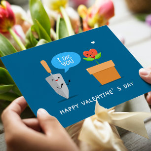 Cartes Pour Fêtes Annuelles Je T'Ai Creusé Heureuse Sainte-Valentin mignon Amo