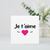 Cartes Pour Fêtes Annuelles Je t'aime (Debout devant)