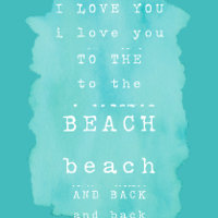 Je t'aime à la plage et au retour