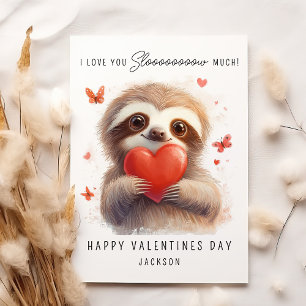 Cartes Pour Fêtes Annuelles Je T'Aime Beaucoup Lent Jour des Valentines