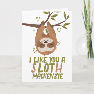 Cartes Pour Fêtes Annuelles Je t'aime bien une valentines personnalisée