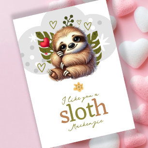 Cartes Pour Fêtes Annuelles Je t'aime bien une valentines personnalisée