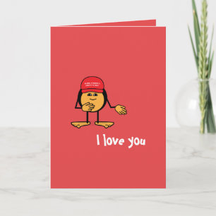 Cartes Pour Fêtes Annuelles Je t'aime Bigly Trump Emoticon Valentine