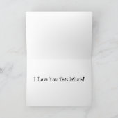 Cartes Pour Fêtes Annuelles Je t'aime ce beaucoup (Intérieur)