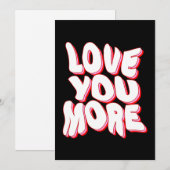 CARTES POUR FÊTES ANNUELLES JE T'AIME DAVANTAGE (Devant / Derrière)